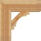 Ekena Millwork Merced Block Rough Sawn Bracket w/ Offset Brace, Western Red Cedar, 8"W x 22"D x 22"H BKT0806X22X22MRC05RWR - alternate 2